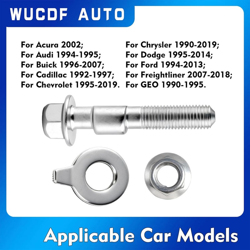 WUCDF AUTO K90474 Professional Alignment Camber Kit For Buick 1996-2007 for Cadillac 1992-1997 for Freightliner 2007-2018 for Chevrolet 1995-2019 Replaces#81260 45K18036 MS60005 - Image 4